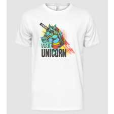 Pólómánia War Unicorn - Férfi Alap póló férfi póló