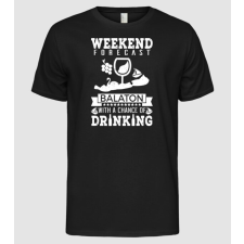 Pólómánia Weekend forecast Balaton with a chance of drinking - Férfi Alap póló férfi póló