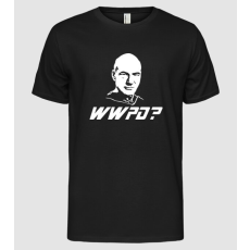 Pólómánia What Would Picard Do.eps - Férfi Alap póló