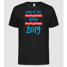 Pólómánia Year of the bacon - Férfi Alap póló férfi póló