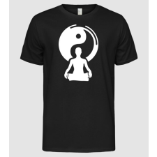Pólómánia Yin yang meditáció - Férfi Alap póló férfi póló