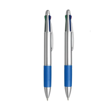 PoloPlaza 2 db Golyóstoll négy színnel írható tollbetétekkel, királykék toll