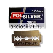 Polsilver Super Iridium hagyományos borotvapenge 5db pótfej, penge