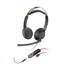 Poly Blackwire 5220 Stereo (8X231A6) fülhallgató, fejhallgató