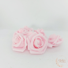  Polyfoam rózsa - 4 cm - rózsaszín dekorációs kellék