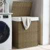  Polyrattan szennyeskosár fedéllel 46x33x60 cm
