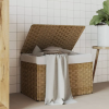  Polyrattan szennyeskosár fedéllel 55,5 x 35 x 34 cm
