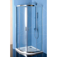 Polysan EASY LINE íves zuhanykabin 900x900mm, transzparent üveg kád, zuhanykabin
