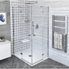 Polysan FORTIS LINE szögletes zuhanykabin 1300x900mm, sarokbelépős kád, zuhanykabin