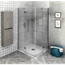 Polysan FORTIS LINE szögletes zuhanykabin 1500x1500mm, sarokbelépős kád, zuhanykabin