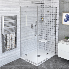 Polysan FORTIS LINE szögletes zuhanykabin 800x900mm, sarokbelépős kád, zuhanykabin