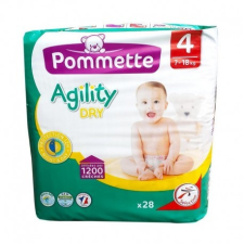 Pommette Agility pelenka, Maxi 4, 7-18 kg 28 db pelenka