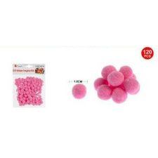 POMPOM SÖTÉT RÓZSASZÍN 1CM 120DB-OS party kellék