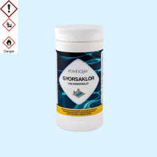 Pontaqua Gyorsaklór klórgranulátum 1 kg – gyorsan oldódó medence fertőtlenítő medence kiegészítő