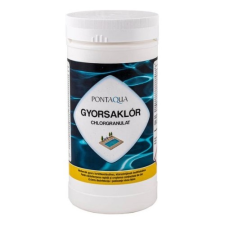 Pontaqua Klóros vízfertőtlenítő szer GYORSAKLÓR granulátum 1 kg CLG 010 medence kiegészítő