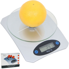 Pontos Elektronikus Konyhai Mérleg 5 kg/1g LCD Kijelzővel és Üveg Mérőfelülettel konyhai eszköz