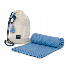  Poofi Egész évben szőtt takaró babakocsiba - bambusz Szín: kék babaágynemű, babapléd