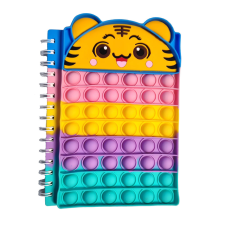  Pop it tigris A5-ös napló, spirálos jegyzetfüzet füzet
