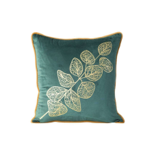  Popla bársony párnahuzat Sötétzöld 45x45 cm lakástextília