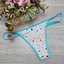  Poppy pántos tanga csillámos női alsó