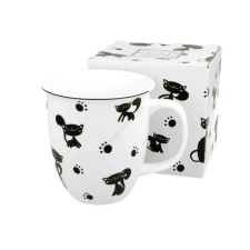 Porcelán bögre - 600ml - Koty Czarne bögrék, csészék