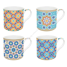  Porcelán bögre szett - 300ml - Atmosphere, Marrakech bögrék, csészék