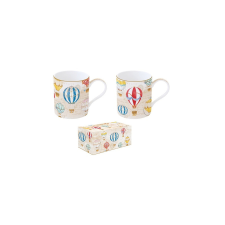 Porcelán bögreszett 2db-os 350ml dobozban,Air Balloons bögrék, csészék