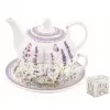  Porcelán egyszemélyes teáskészlet 350ml+350ml,dobozban,Lavender Field