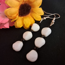  Porcelán és kristály fülbevaló fülbevaló