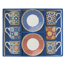  Porcelán kávéscsésze szett - 100ml - Marrakech, Coffee Mania bögrék, csészék