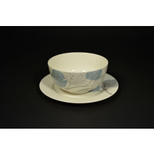  Porcelán müzlis tálka reggeliző tányérral konyhai eszköz