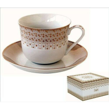  Porcelán reggelizőcsésze+alj 370ml dobozban, Festive bögrék, csészék