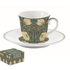  Porcelán teáscsésze+alj, 200ml, dobozban, William Morris, Black konyhai eszköz