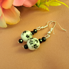  Porcelán virág fülbevaló /666/ fülbevaló