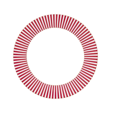 Porcelántányér, Pip Studio, Pink, 17 cm, Royal Stripes kollekció tányér és evőeszköz