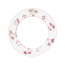 Porcelántányér, Reggeli, Pip Stúdió, Dots Gold Pink, 21 cm, Jolie kollekció tányér és evőeszköz