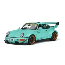  Porsche RWB Bodykit Tiffany kék 2015 modell autó 1:18 makett