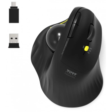 Port Wireless hanyattegér fekete egér