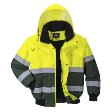Portwest 2 az 1-ben Hi-Vis Bomber dzseki Portwest-C565 XL sárga