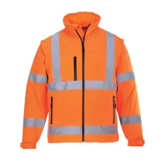 Portwest 2 az 1-ben Softshell HiVis kabát (3L) S428 Orange