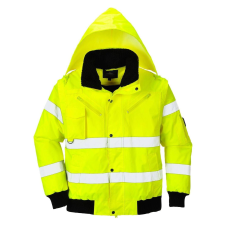 Portwest 3 az 1-ben Hi-Vis Bomber dzseki - C467 XL sárga láthatósági ruházat