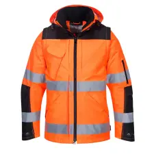Portwest 3 az 1-ben kabát Orange/Black XXL láthatósági ruházat