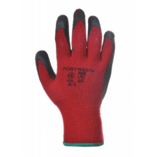 Portwest A100 - Latex mártott kesztyű - Piros / Fekete védőkesztyű