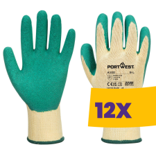 Portwest A100 Mártott latex védőkesztyű zöld (Karton - 12 pár) védőkesztyű