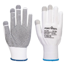 Portwest A118W7RXS Portwest Grip 13 PVC pöttyös érintőképernyős kesztyű (12 pár)