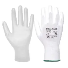 Portwest A120 nylon kesztyű PU tenyérmártott (08/M) munkavédelmi kesztyű