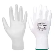 Portwest A120WHRXXL Portwest Nylon védőkesztyű PU tenyérmártott védőkesztyű