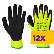 Portwest A143 Thermal soft grip kesztyű sárga (Karton - 12 pár)