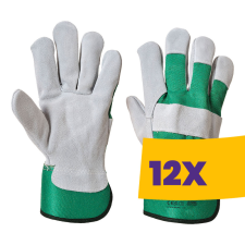 Portwest A220 Prémium bőr védőkesztyű zöld (Karton - 12 pár) védőkesztyű