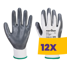 Portwest A310 Flexo Grip nitril védőkesztyű fehér (Karton - 12 pár) védőkesztyű